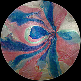 Cathedral City Art Collection: Elan Vital, 31 Round Painting #4204