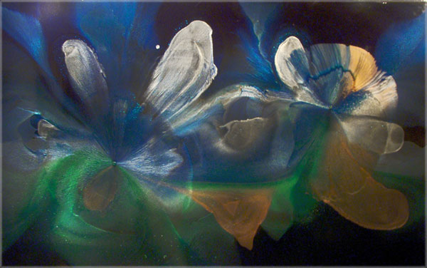 Cathedral City Art Collection: Elan Vital, Blue Beauties Painting #3695