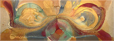 Cathedral City Art Collection: Elan Vital, Gorgeous Golds Painting #3565