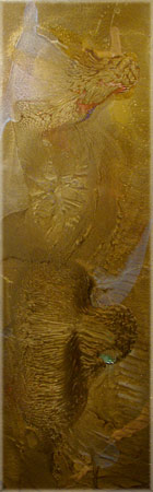 Cathedral City Art Collection: Elan Vital, Gorgeous Golds Painting #4186