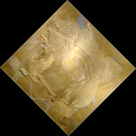 Cathedral City Art Collection: Elan Vital, Gorgeous Golds Painting #4195