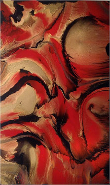 Cathedral City Art Collection: Elan Vital, Red Hot Painting #4271