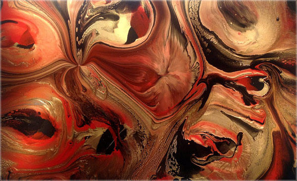 Cathedral City Art Collection: Elan Vital, Red Hot Painting #4272